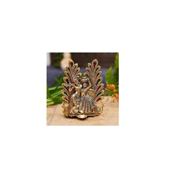 Brass Radha Krishna Murti