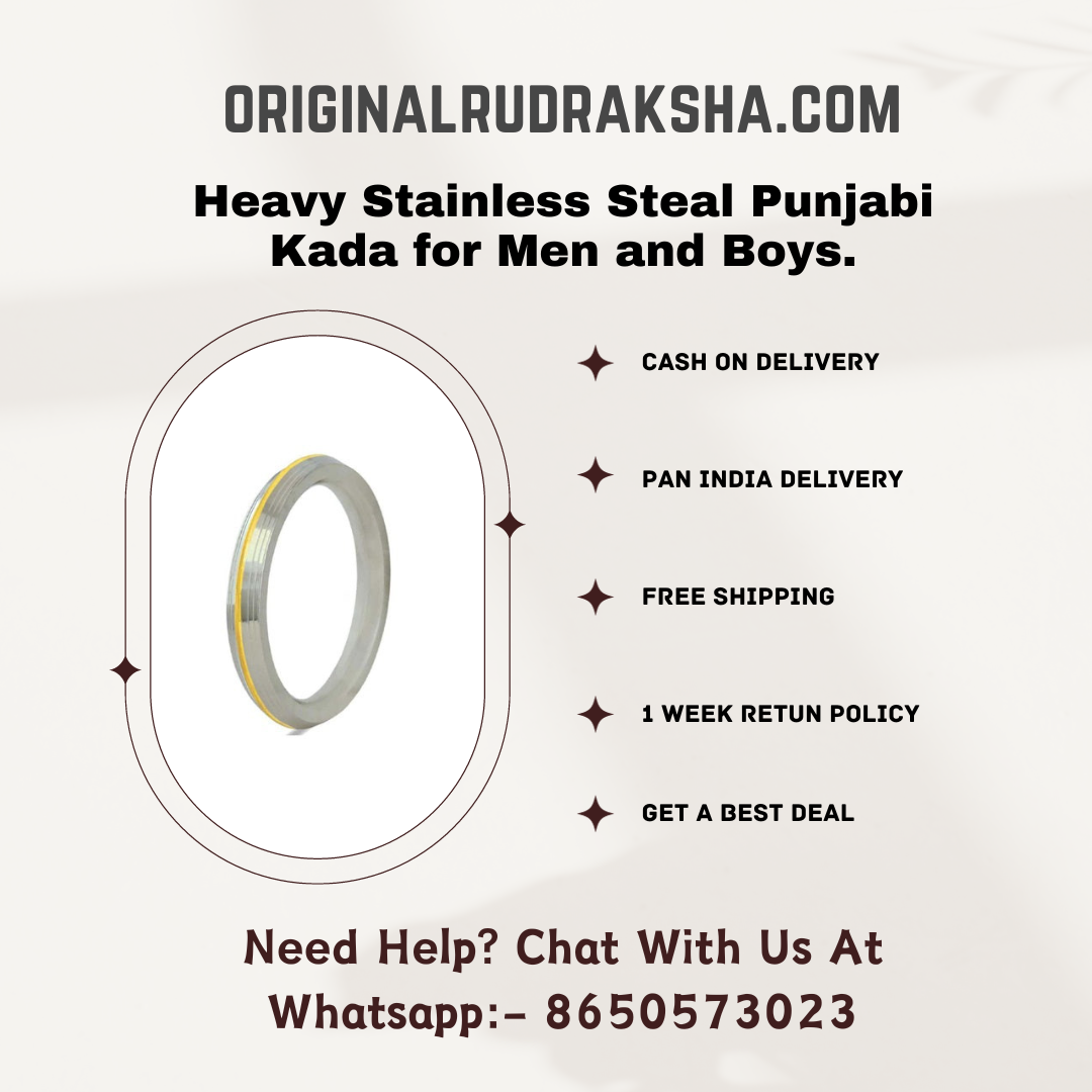 Heavy Stainless Steal Punjabi Kada for Men and Boys.
