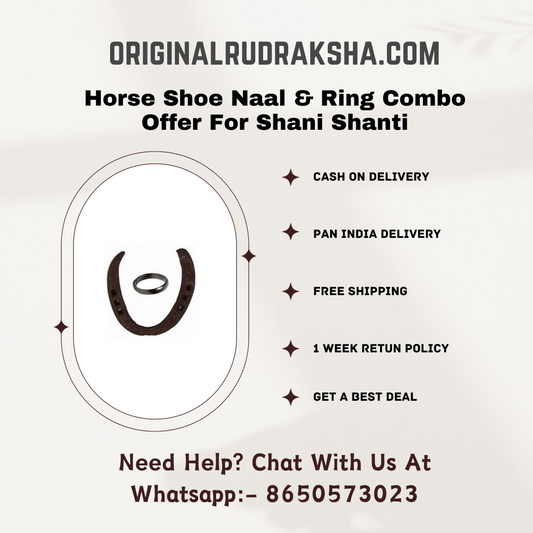 Horse Shoe Naal & Ring Combo Offer For Shani Shanti