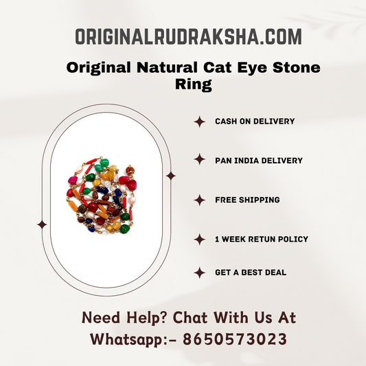 Original Navgrah / Navratan / Navratna Mala Stone Necklace