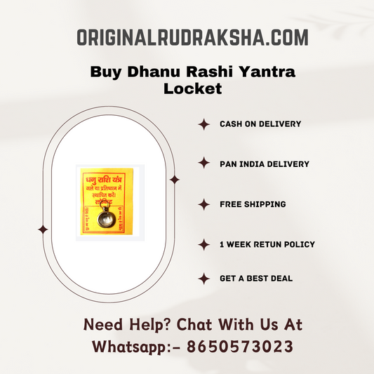 Dhanu Rashi Yantra Locket