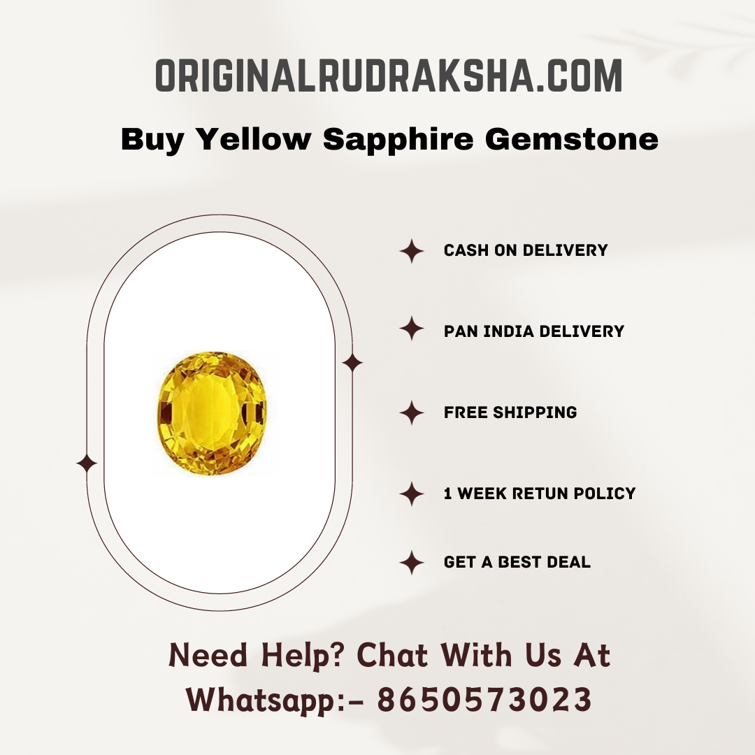 Yellow Sapphire Gemstone Benefits Price