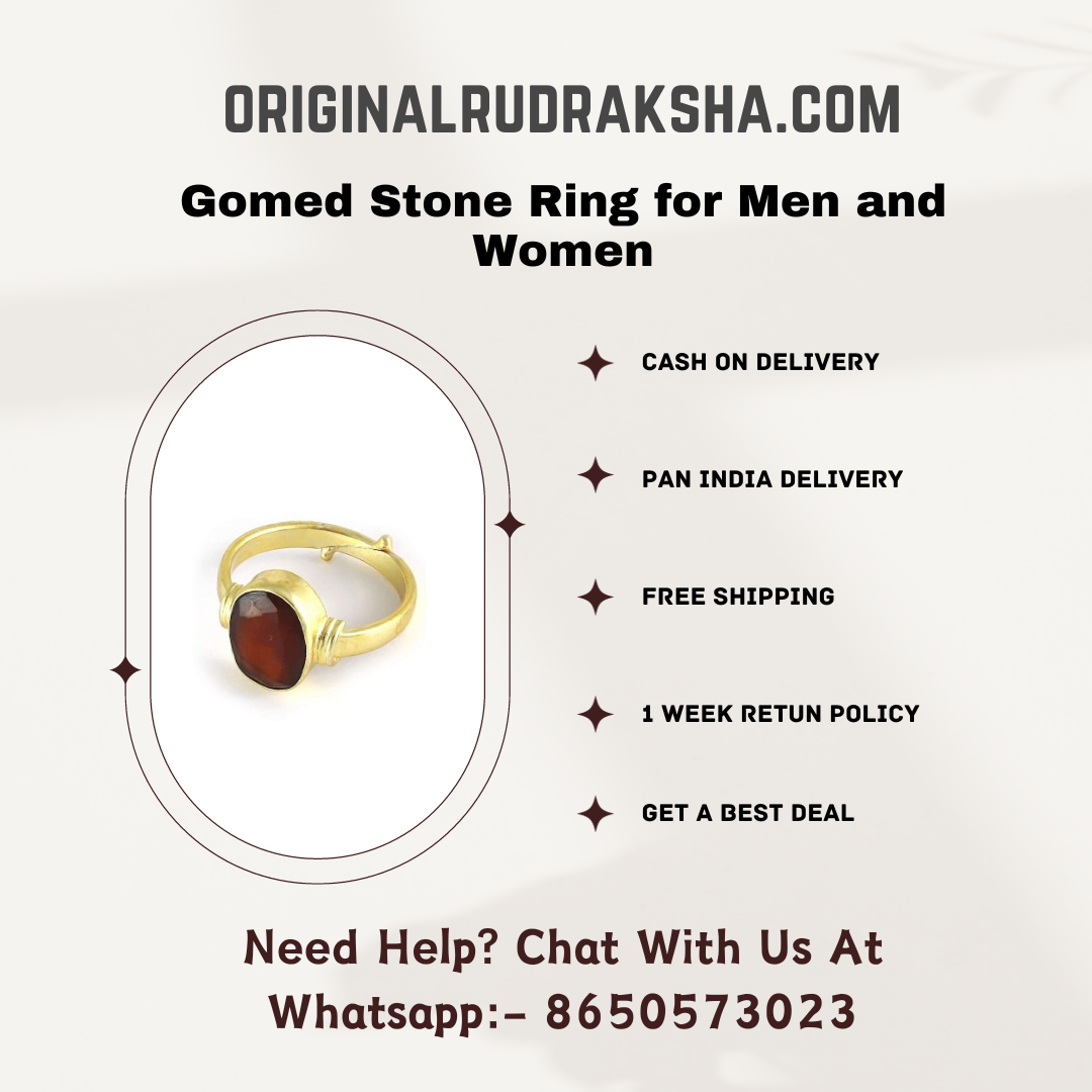 Gomed stone hot sale ring price