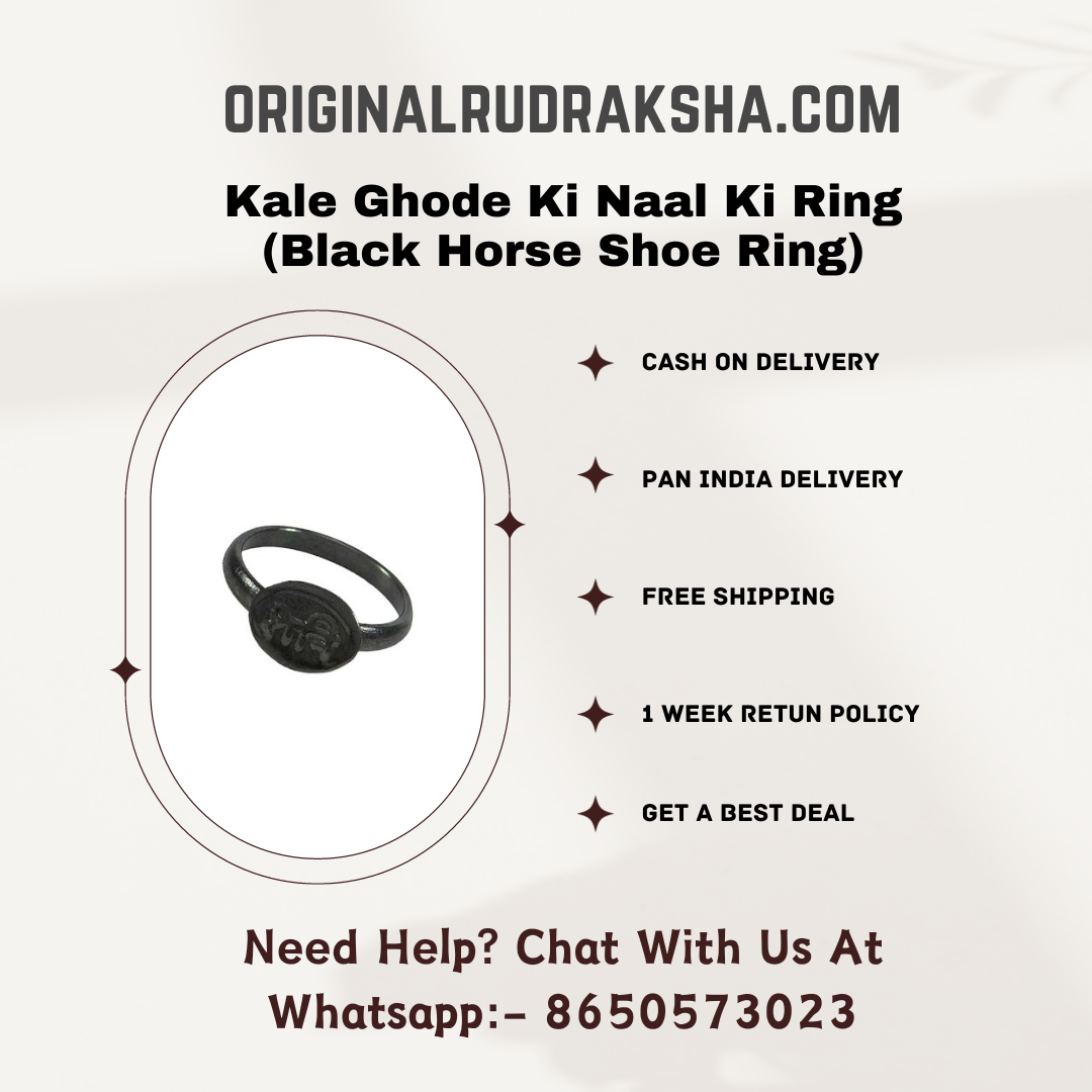 Himshikhar Cast Iron Black Horse Shoe Ring Ghode ke Naal Ki Ring for Good  Luck, Ward Off Bad/Evil Energy Shani Ring, Restrict Bad, by Green World  Pooja Samagri (GGW-PS-01430; Silver) : Amazon.in: