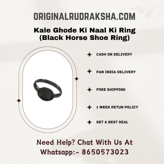Kale Ghode Ki Naal Ki Ring (Black Horse Shoe Ring)