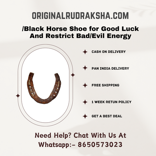 Kale Ghode Ki Naal Original/Black Horse Shoe for Good Luck And Restrict Bad/Evil Energy