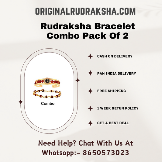 Rudraksha Bracelet Combo Pack Of 2 Rudraksha Bracelet Original