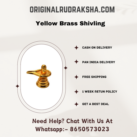 Yellow Brass Shivling