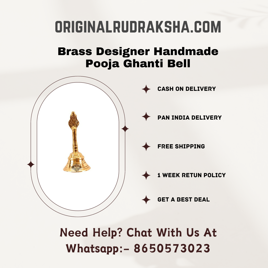 Brass Designer Handmade Pooja Ghanti Bell