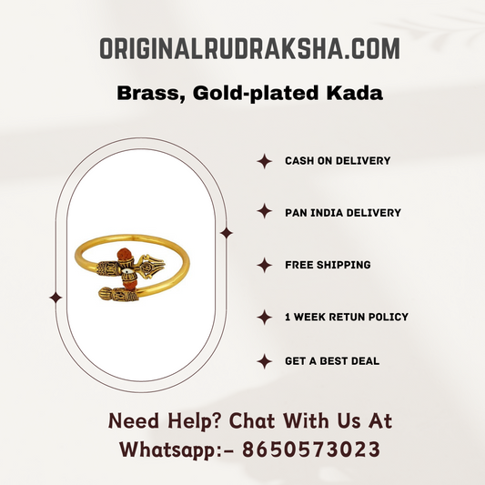Brass, Gold-plated Kada