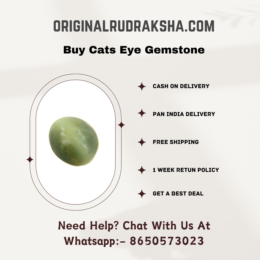 Buy BAGUE Natural Crystal Cats Eye Gemstone 4.25 Carat Online at Best  Prices in India - JioMart.