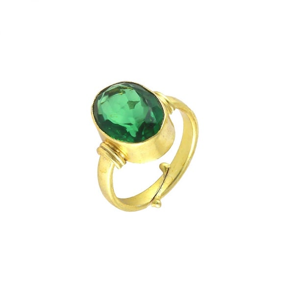 Jaipur Gemstone Emerald Ring with Natural Panna Stone स्टोन पन्ना सोना  प्लेटेड रिंग Price in India - Buy Jaipur Gemstone Emerald Ring with Natural Panna  Stone स्टोन पन्ना सोना प्लेटेड रिंग Online