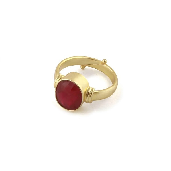 Manik Rong Certified Ruby Manik Gemstone Ring For Men - Order Now – Original Rudraksha
