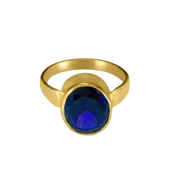 Buy Clara Certified Blue Sapphire (Neelam) 4.8cts or 5.25ratti original  stone Sterling Silver Astrological Ring for Men and Women Online at  desertcartINDIA